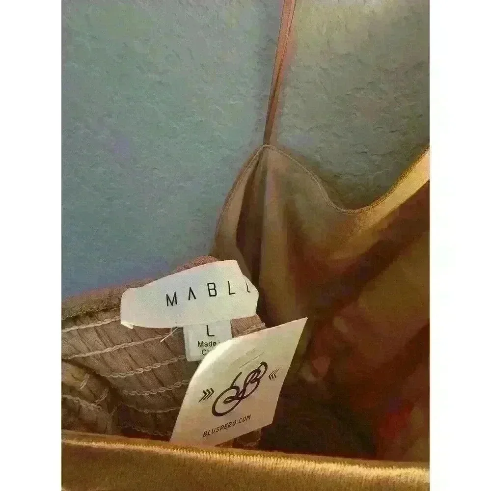 HALTER MINI DRESS WITH SMOCKED SKIRT - Picture 4 of 5